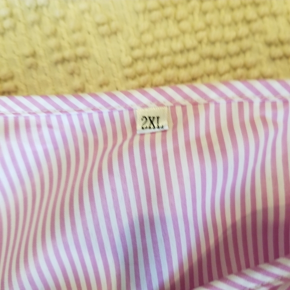 Pink and White Off shoulder/cold Shoulder Blouse - Picture 5 of 16